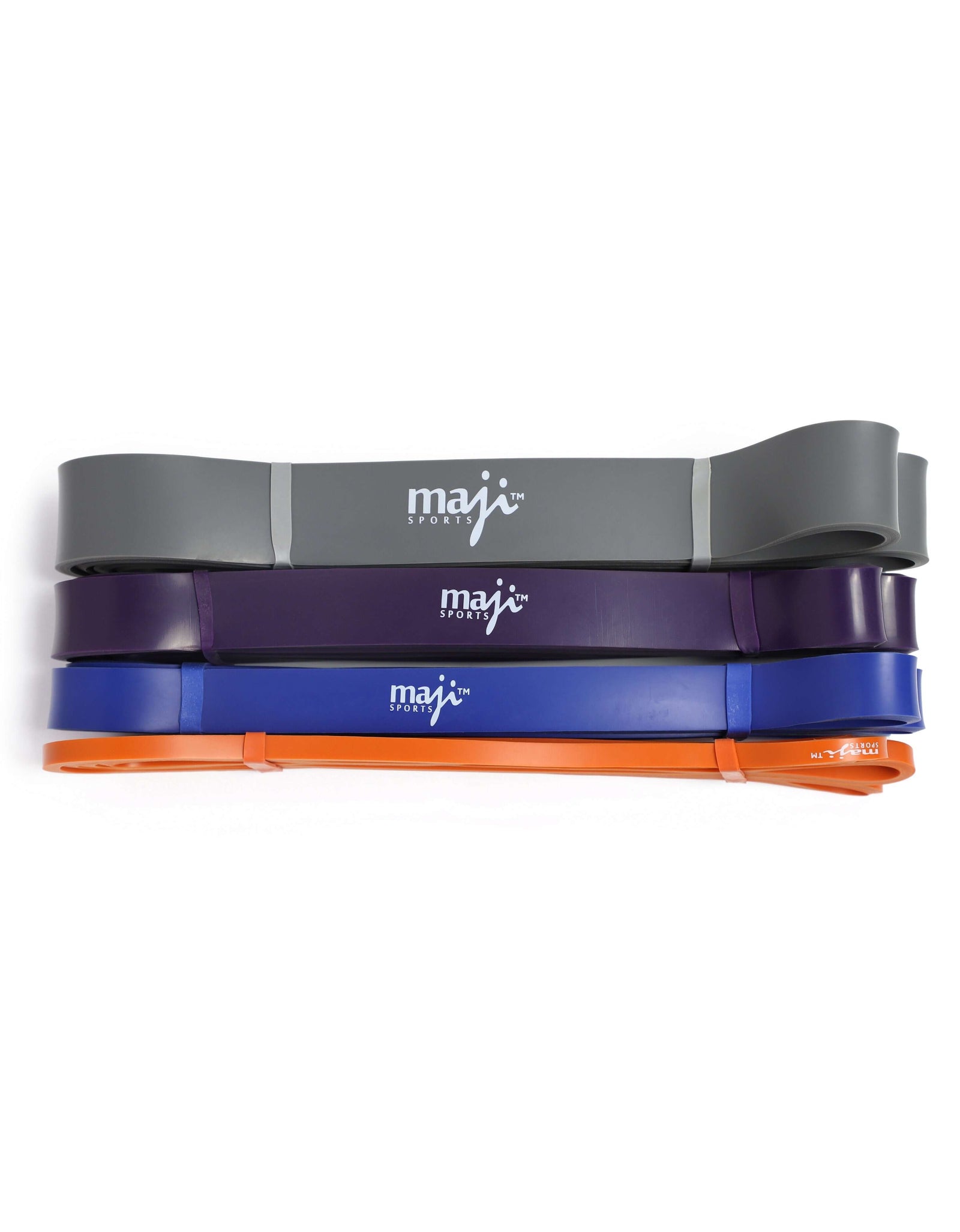 Pack Of Four Full Body Workout Super Bands by Jupiter Gear