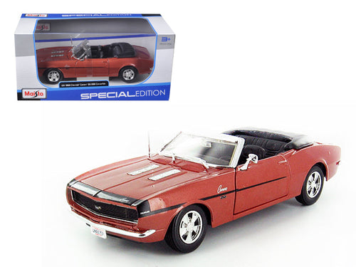 Load image into Gallery viewer, 1968 Chevrolet Camaro SS 396 Convertible Bronze 1/24 Diecast Model Car by Maisto
