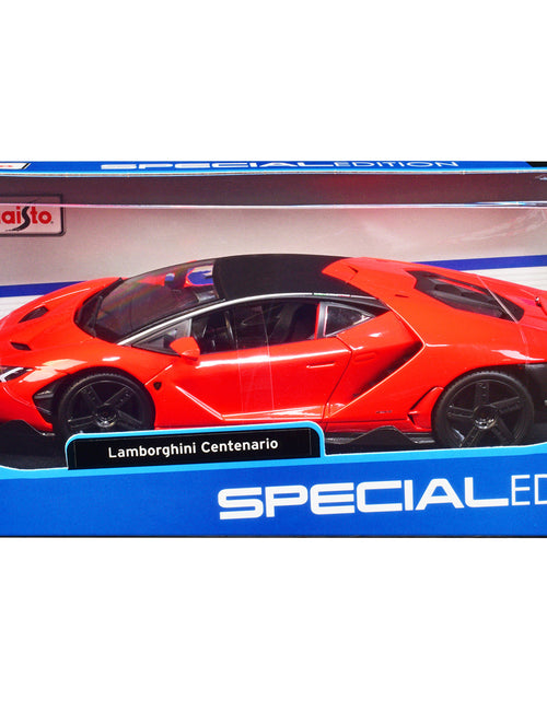 Load image into Gallery viewer, Lamborghini Centenario Orange with Matt Black Top "Special Edition" 1/18 Diecast Model Car by Maisto
