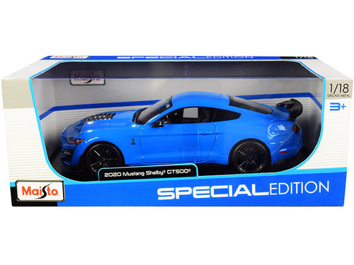 Load image into Gallery viewer, 2020 Ford Mustang Shelby GT500 Light Blue "Special Edition" 1/18 Diecast Model Car by Maisto

