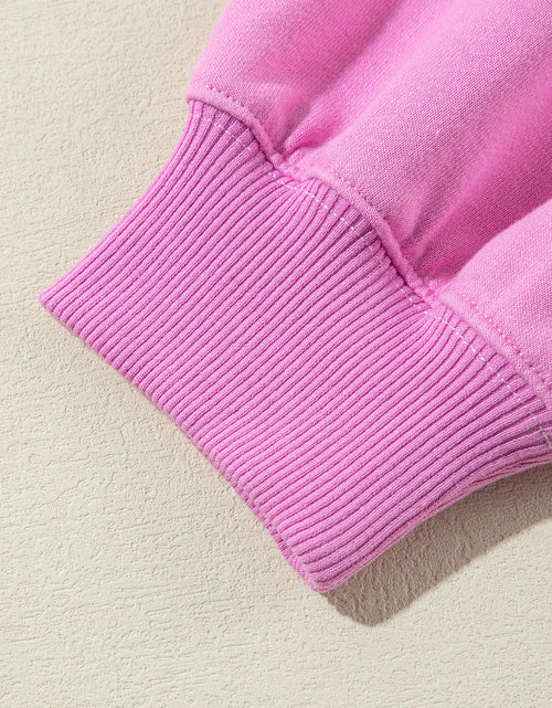 Load image into Gallery viewer, Color Block Half Button Long Sleeve Sweatshirt

