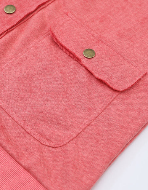 Load image into Gallery viewer, Snap Down Flap Pocket Long Sleeve Shacket
