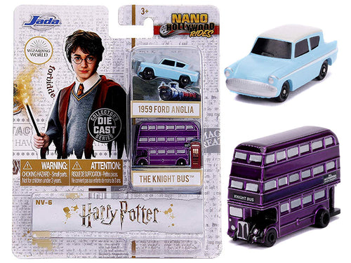 Load image into Gallery viewer, "Harry Potter" 2 piece Set "Nano Hollywood Rides" Diecast Models by Jada
