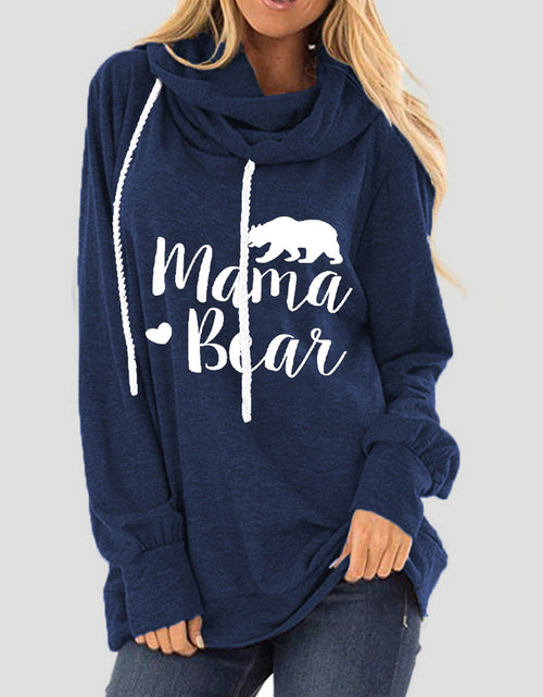 Load image into Gallery viewer, Drawstring Letter Graphic Long Sleeve Hoodie

