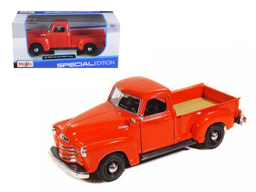 Load image into Gallery viewer, 1950 Chevrolet 3100 Pickup Truck Omaha Orange 1/25 Diecast  Model Car by Maisto
