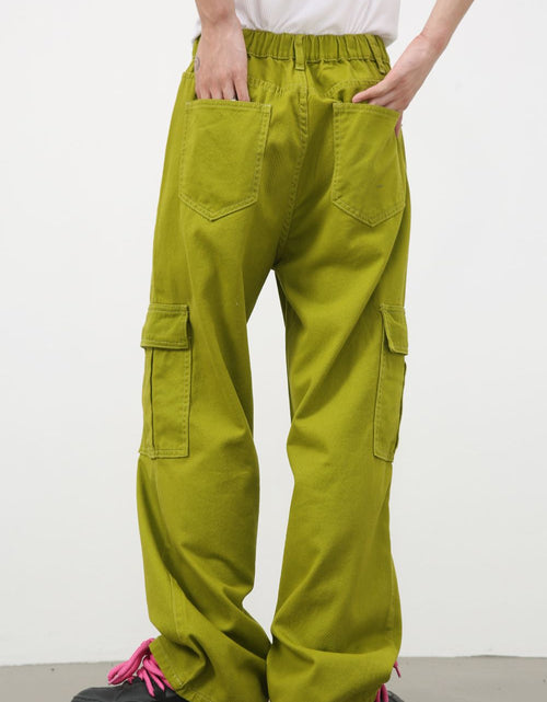 Load image into Gallery viewer, Men's Mid Rise Jeans with Cargo Pockets
