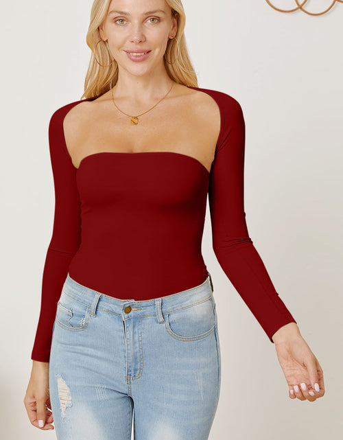 Load image into Gallery viewer, Cutout Raglan Sleeve Bolero and Tube Top
