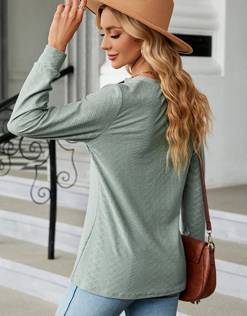 Load image into Gallery viewer, Notched Long Sleeve T-Shirt
