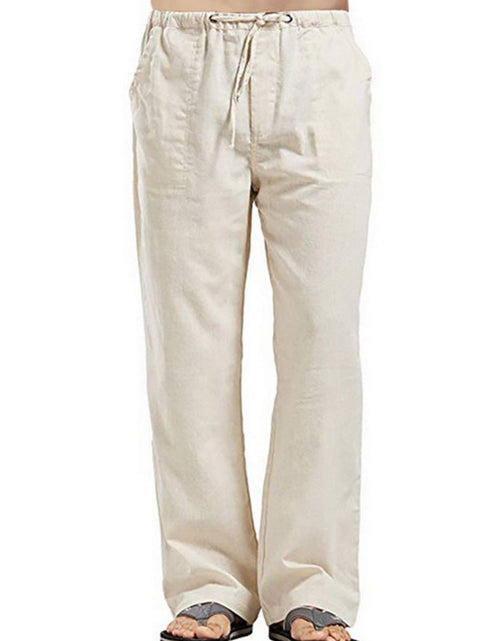 Load image into Gallery viewer, Men's Full Size Drawsting Straight Leg Pants Plus Size
