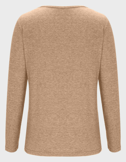 Load image into Gallery viewer, Crisscross V-Neck Long Sleeve T-Shirt
