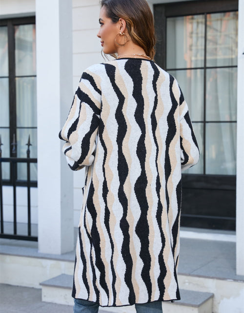 Load image into Gallery viewer, Angel Wings Printed Open Front Pocketed Cardigan

