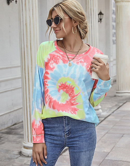 Load image into Gallery viewer, Ivy Lane Printed Round Neck Raglan Sleeve Tee
