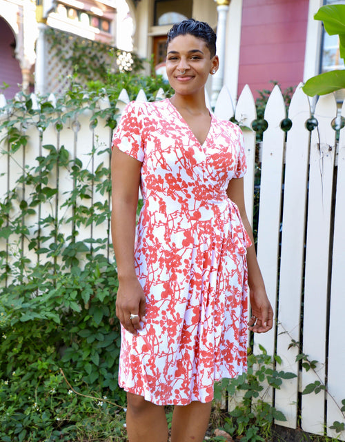 Load image into Gallery viewer, Charmed Organic Wrap Dress by Passion Lilie
