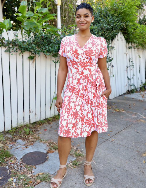 Load image into Gallery viewer, Charmed Organic Wrap Dress by Passion Lilie
