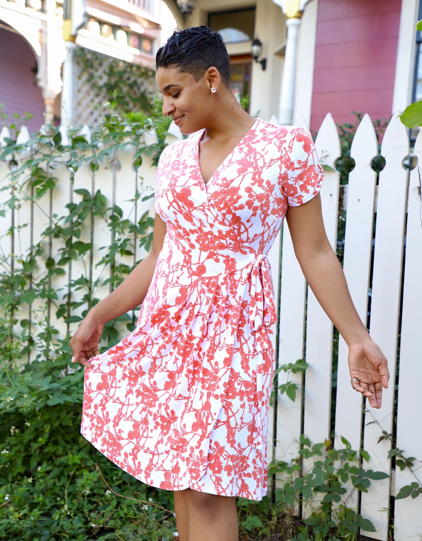 Charmed Organic Wrap Dress by Passion Lilie