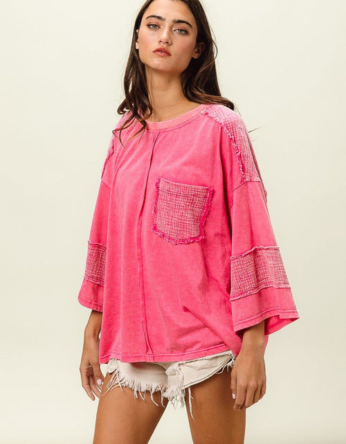 Load image into Gallery viewer, BiBi High-Low Washed T-Shirt
