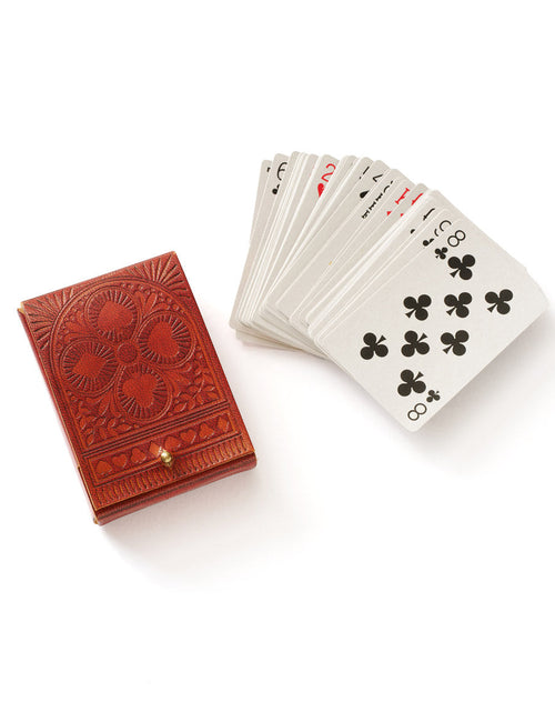 Load image into Gallery viewer, Embossed Leather Playing Cards Set by Matr Boomie
