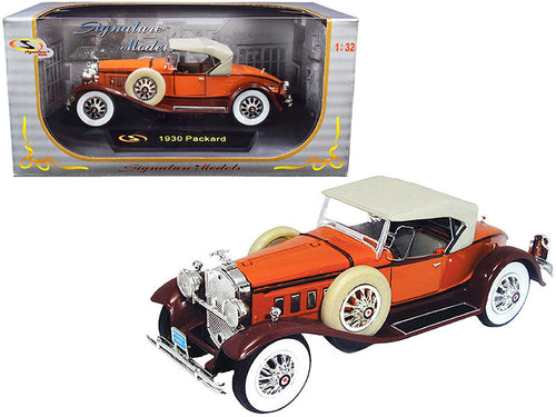 Load image into Gallery viewer, 1930 Packard Boattail Speedster Brown 1/32 Diecast Model Car by Signature Models
