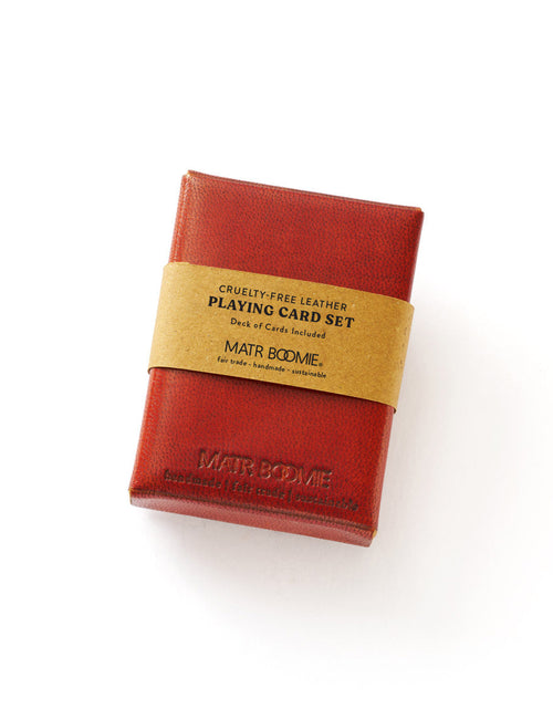 Load image into Gallery viewer, Embossed Leather Playing Cards Set by Matr Boomie
