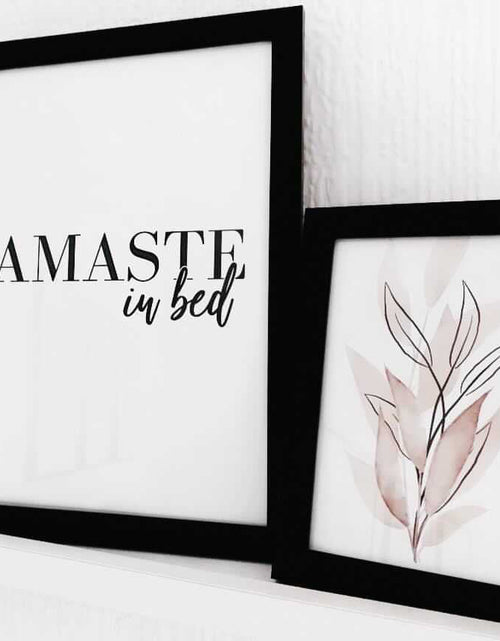 Load image into Gallery viewer, Namaste In Bed Bedroom Home Simple Decor Wall Print by WinsterCreations™ Official Store
