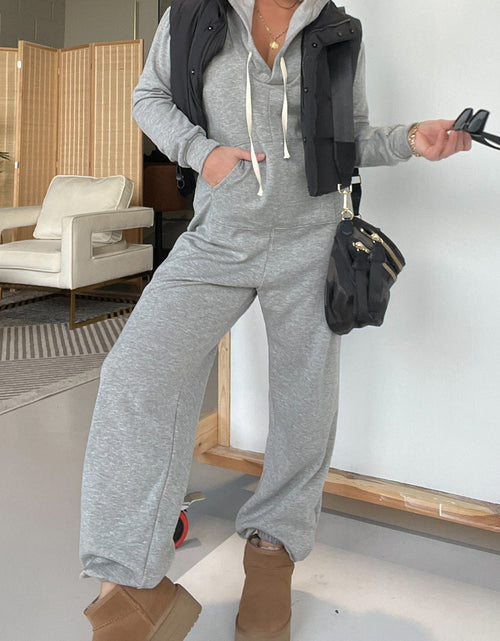 Load image into Gallery viewer, Full Size Drawstring Long Sleeve Jumpsuit
