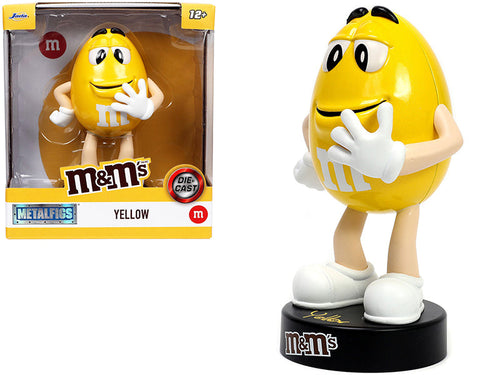 Load image into Gallery viewer, Yellow M&amp;M's 5.25" Diecast Figurine "Metalfigs" Series by Jada
