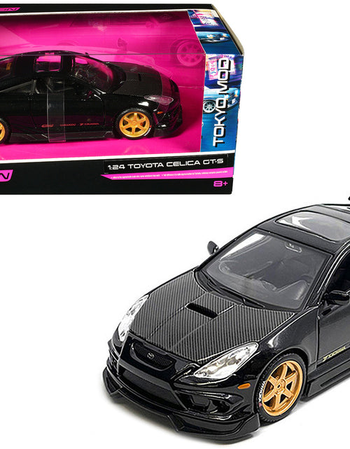 Load image into Gallery viewer, Toyota Celica GT-S Black with Carbon Hood and Sunroof "Maisto Design Tokyo Mod" Series 1/24 Diecast Model Car by Maisto
