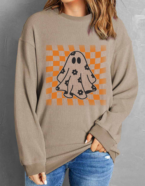 Load image into Gallery viewer, Ghost Round Neck Long Sleeve Sweatshirt
