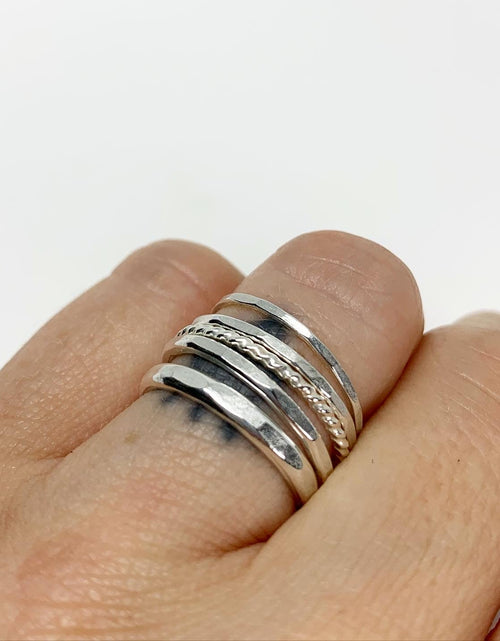 Load image into Gallery viewer, Bridal Stacking Ring Set by Jennifer Cervelli Jewelry
