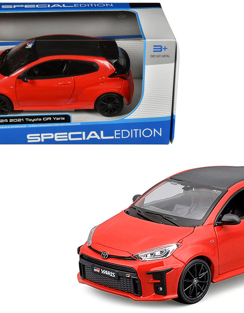 Load image into Gallery viewer, 2021 Toyota GR Yaris Red with Carbon Top "Special Edition" Series 1/24 Diecast Model Car by Maisto
