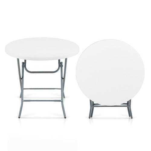 Load image into Gallery viewer, 32 Inch Round Folding Table with Thick Tabletop for Picnic
