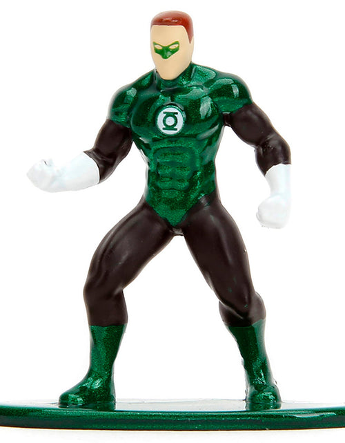 Load image into Gallery viewer, 1952 Chevrolet COE Pickup Truck Green Metallic and Black and Green Lantern Diecast Figure "DC Comics" "Hollywood Rides" Series 1/32 Diecast Model Car by Jada
