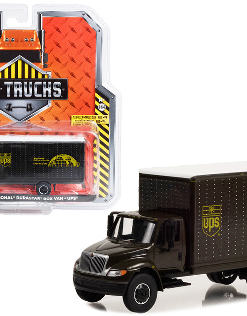 Load image into Gallery viewer, 2013 International Durastar Box Van "UPS (United Parcel Service) Worldwide Delivery Service" "Heavy Duty H.D. Trucks" Series 24 1/64 Diecast Model Car by Greenlight
