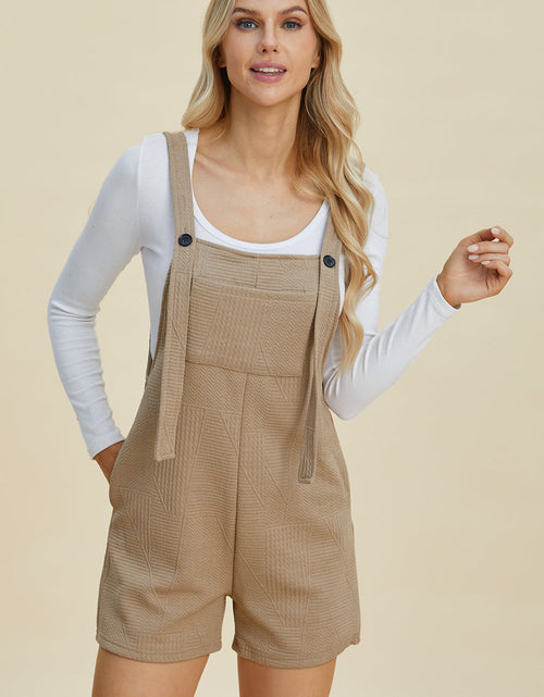 Load image into Gallery viewer, Double Take Full Size Texture Sleeveless Romper
