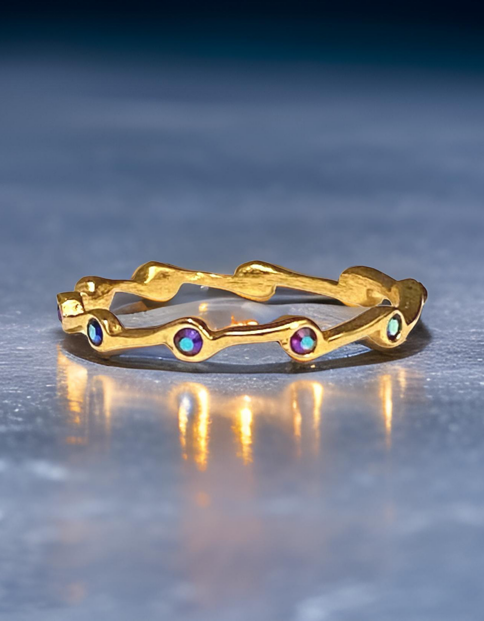 Alexandrite Birthstone Stacker Ring by The Urban Charm by The Urban Charm