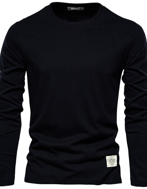 Load image into Gallery viewer, Men's Round Neck Long Sleeve T-Shirt
