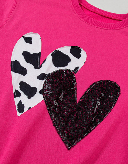 Load image into Gallery viewer, Heart Patch Long Sleeve Sweatshirt
