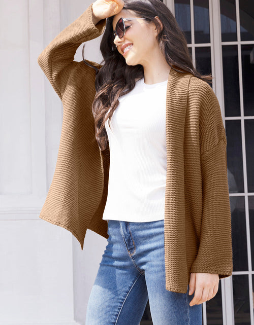 Load image into Gallery viewer, Tied Open Front Long Sleeve Cardigan
