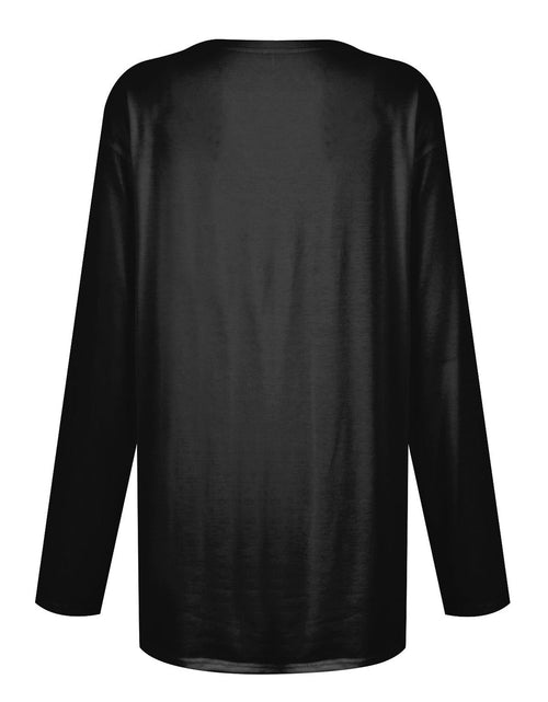 Load image into Gallery viewer, Full Size Pocketed Round Neck Long Sleeve T-Shirt

