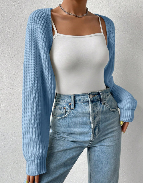 Load image into Gallery viewer, Honey Open Front Long Sleeve Cropped Cardigan
