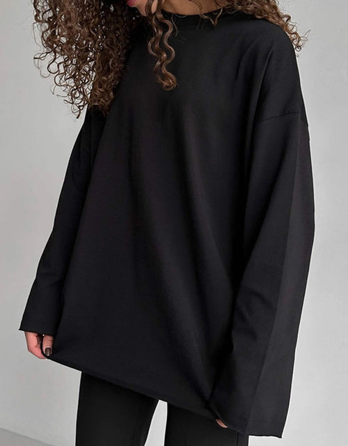 Load image into Gallery viewer, Round Neck Long Sleeve T-Shirt
