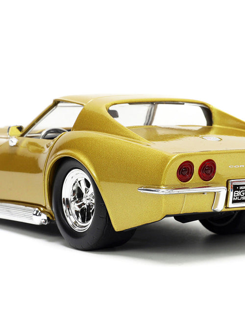 Load image into Gallery viewer, 1969 Chevrolet Corvette Stingray ZL-1 Gold Metallic with Black Stripe "Bigtime Muscle" Series 1/24 Diecast Model Car by Jada
