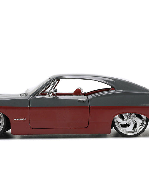 Load image into Gallery viewer, 1967 Chevrolet Impala SS Gray and Burgundy with Burgundy Interior "Bigtime Muscle" Series 1/24 Diecast Model Car by Jada
