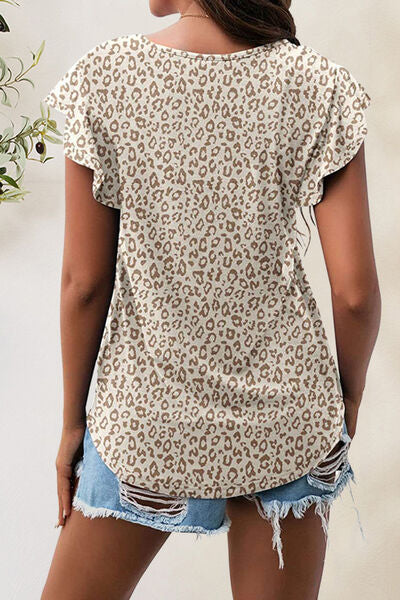 Load image into Gallery viewer, Printed Round Neck Short Sleeve T-Shirt
