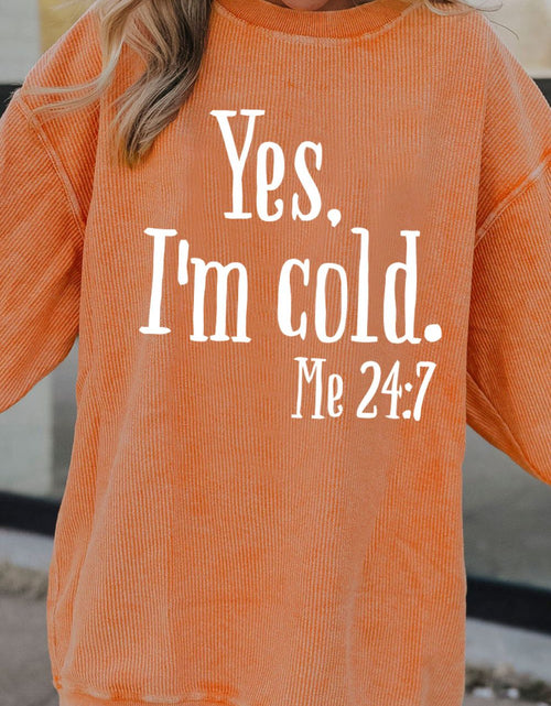 Load image into Gallery viewer, Letter Graphic Round Neck Long Sleeve Sweatshirt
