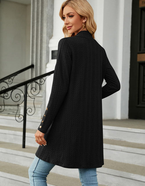 Load image into Gallery viewer, Long Sleeve Open Front Cardigan
