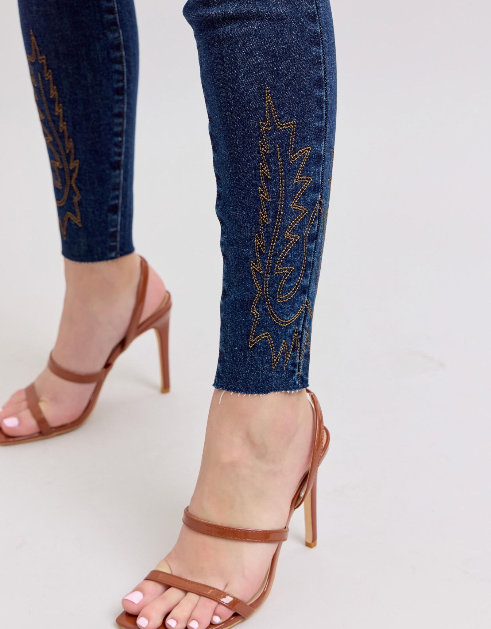 Judy Blue Full Size Embroidered High Rise Skinny Jeans Plus Size