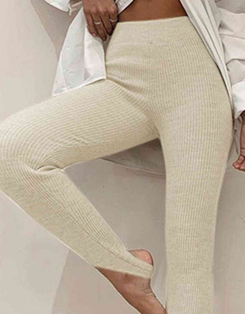 Load image into Gallery viewer, Ribbed Mid Waist Leggings
