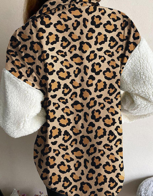 Load image into Gallery viewer, Fuzzy Button Up Long Sleeve Jacket
