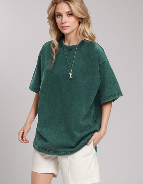 Load image into Gallery viewer, Basic Bae Round Neck Half Sleeve T-Shirt

